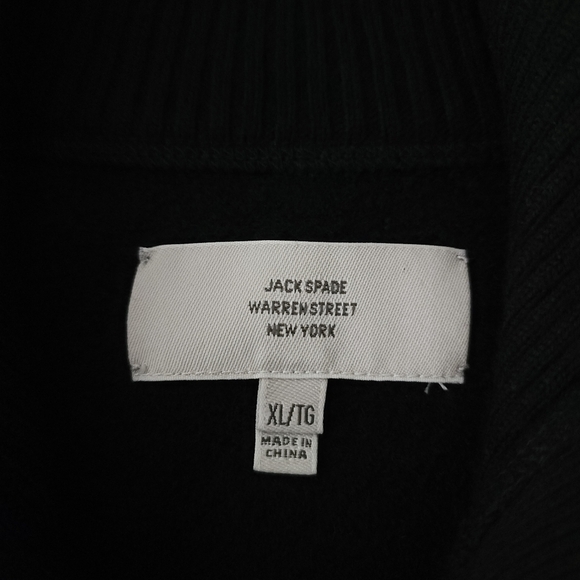 Jack Spade Wool Stand Collar Button Pullover Sweater - Picture 4 of 8